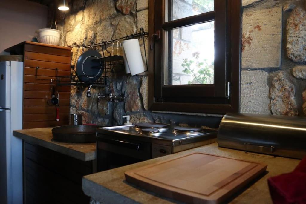 Wood & Stone Dream View House B Villa Diaporos Luaran gambar