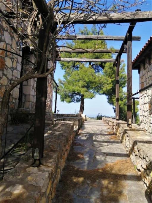Wood & Stone Dream View House B Villa Diaporos Luaran gambar