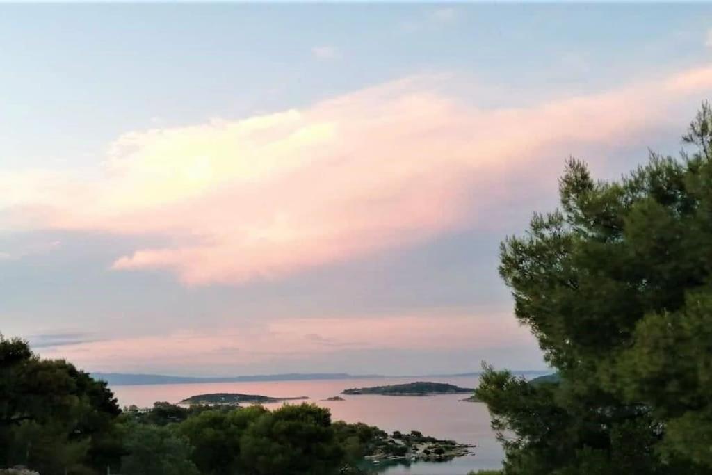 Wood & Stone Dream View House B Villa Diaporos Luaran gambar
